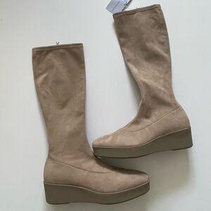 AEROSOLES Women's Over the Knee Tan Boots